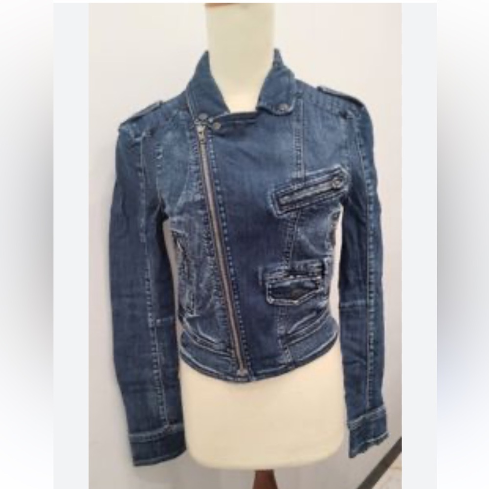 Zara Women Stretch Denim Jean Jacket